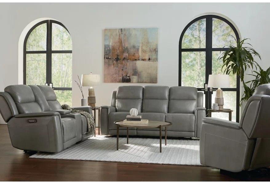 Club Level - Conover Power Reclining Living Room Group by Bassett at Esprit Decor Home Furnishings