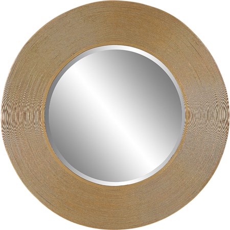 Archer Gold Wire Round Mirror