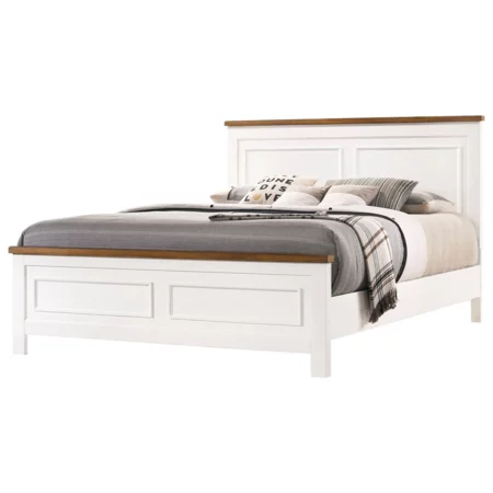 Two-Tone Queen Panel Bed