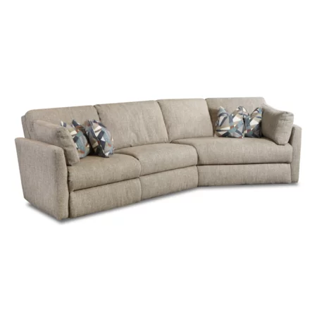 Power Reclining Sectional with USB Ports 