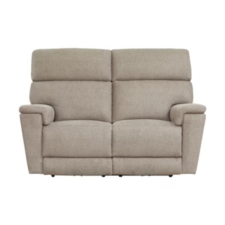 Casual Power Reclining Loveseat with Power Headrests and Lumbar