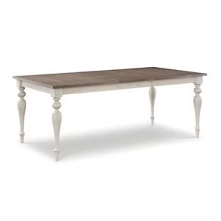 Amelia Oak Dining Table with 1-18 Inch Leaf