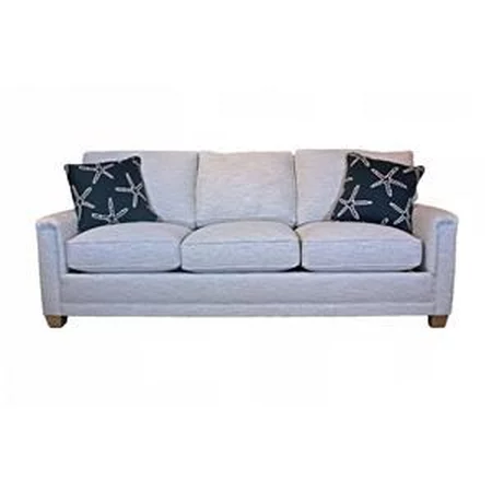 Customizable 3 Seat Sofa with Padded Track Arms