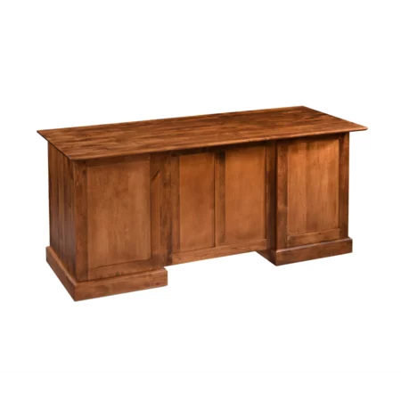 Executive Desk with Keyboard Flip-Down Drawer