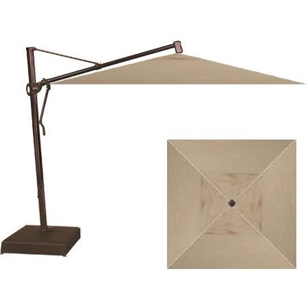 10" Square Cantilever Umbrella with Base