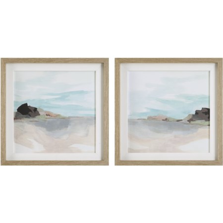 Glacial Coast Framed Prints, Set/2