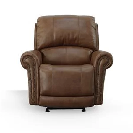 Glider Power Recliner with Power Lumbar Back Support