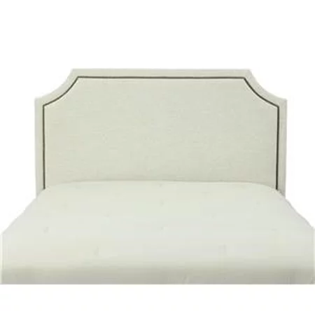 Queen Florence  Upholstered Headboard with Nail Head Trim