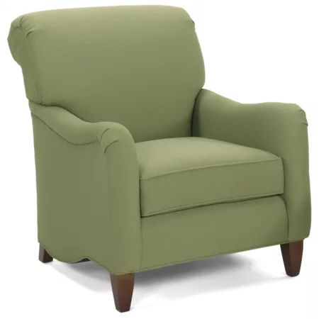Traditional Upholstered Chair with English Roll Arms