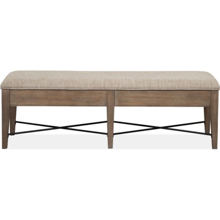 Bench with Upholstered Seat