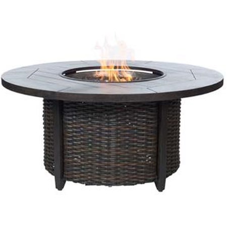 Fire Pit with Woven Base