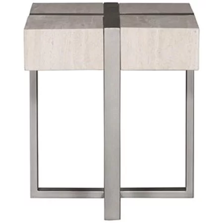 Stone Veneer Side Table