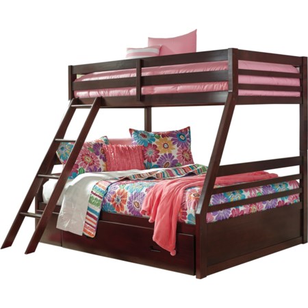 Twin/Full Bunk Bed w/ Under Bed Storage