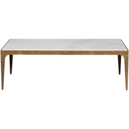 Rectangular Cocktail Table with Marble Top