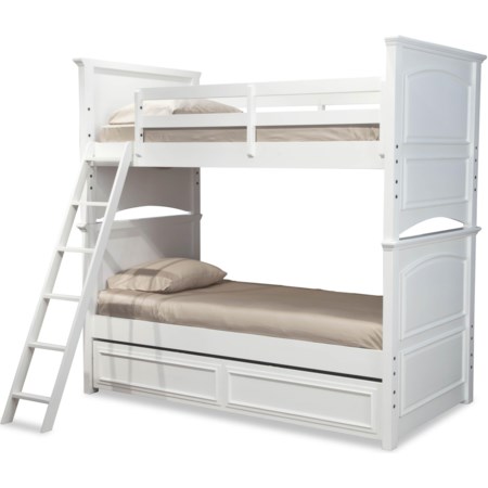 Complete Twin over Full Bunk Bed w/ Trundle