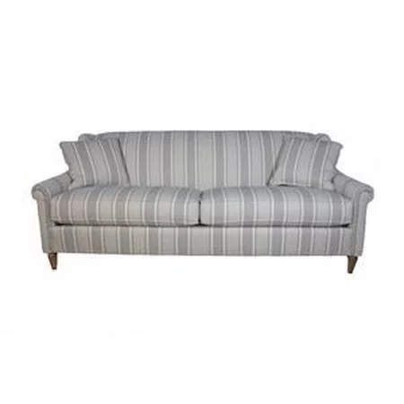 2 Cushion Sofa with Roll Arms and a Tight Back