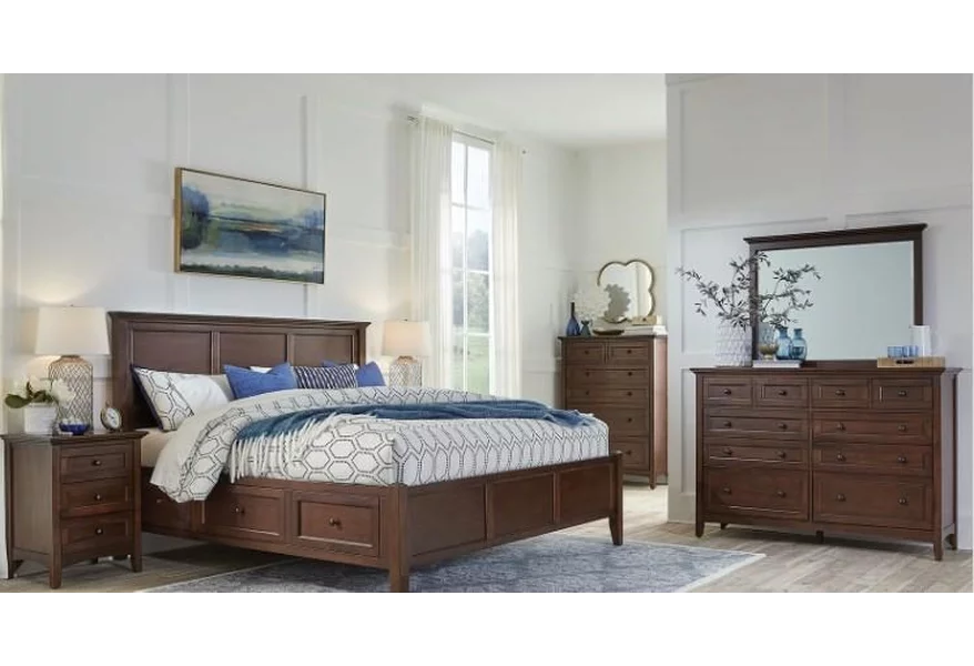 Westlake 5 PC Bedroom Set by AAmerica at Esprit Decor Home Furnishings